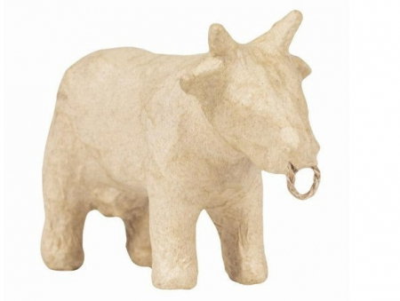 HOBBY - CF VACA CU INEL PAPIER MACHE 12.5*5*8CM AP209C