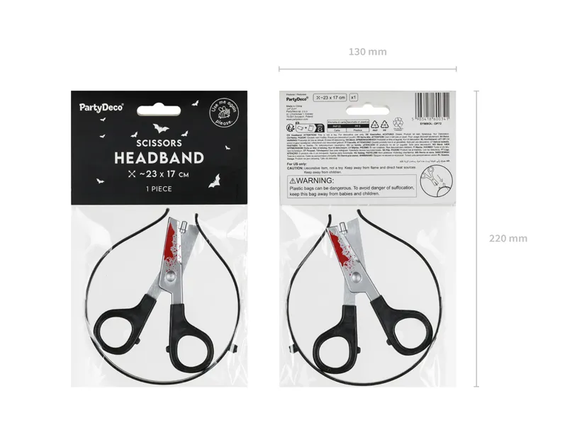 Cordeluta Party Scissors Headband 23x17 cm Mix OP72 [4]