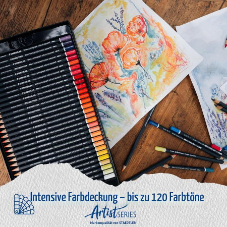 Creioane Colorate 12/Set Staedtler Mars Lumograph Aquarell 104-M12 [7]