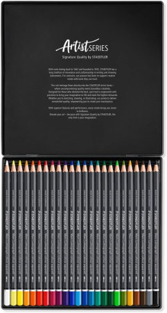 Creioane Colorate 24/Set Staedtler Mars Lumograph Aquarell 104-M24 [1]