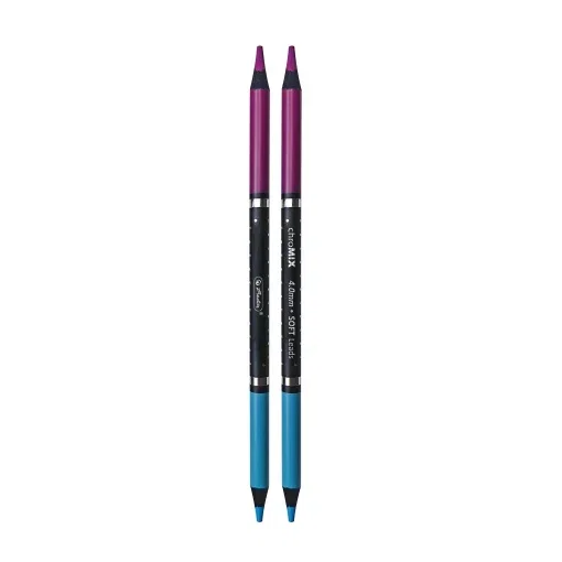 Creioane Colorate Bi-Color Herlitz 4mm 12/24 Culori 9498310 [1]