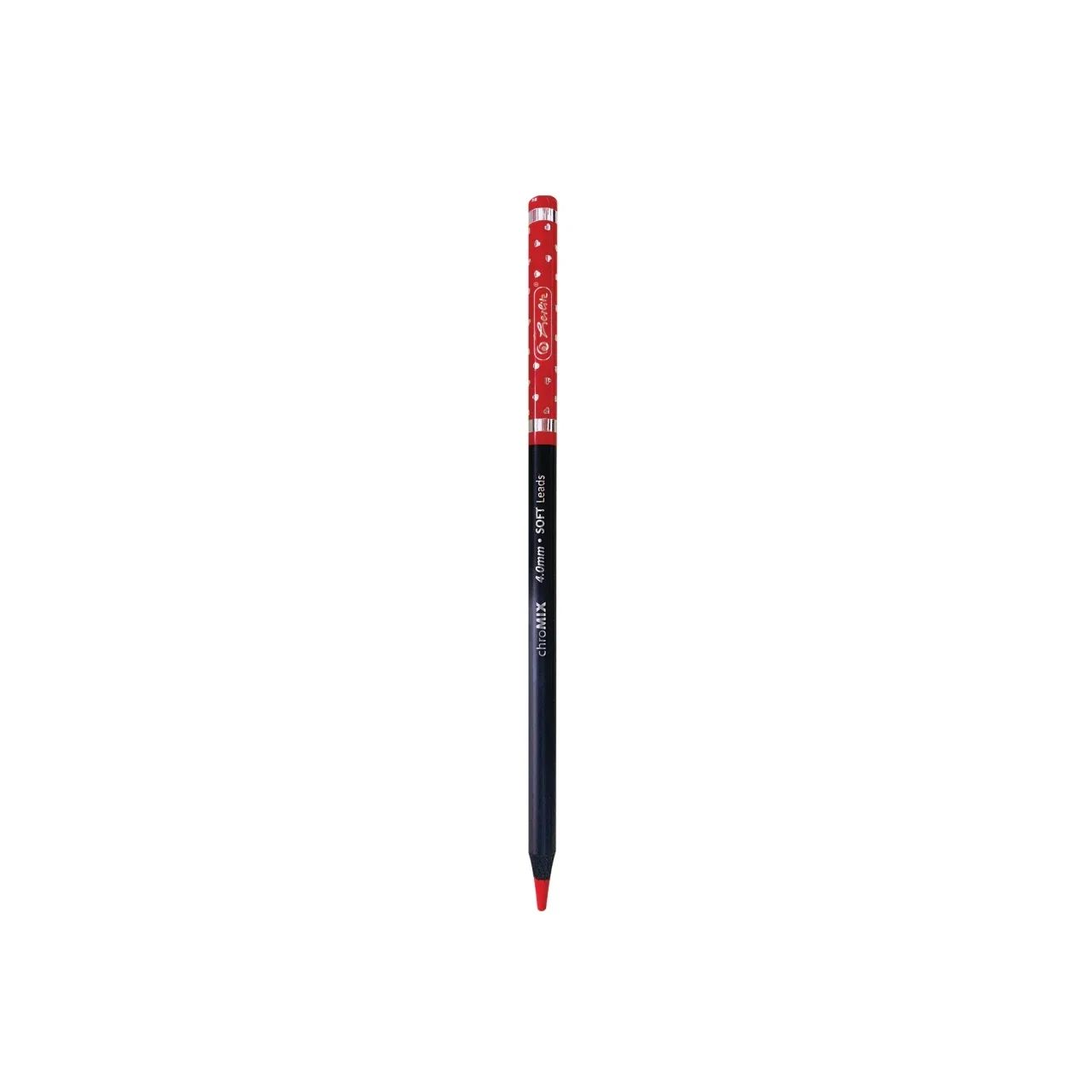 Creioane Colorate Rotunde Herlitz Corp Negru 4mm 12/Set Cutie Metal 9498240 [1]