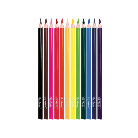 Creioane Colorate Triunghiulare Herlitz 3mm 18/Set 9498510 [1]