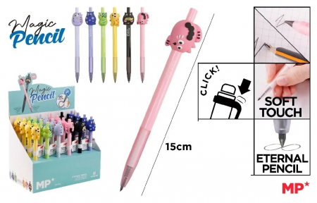 Instrumente pentru scris kids - CREION GRAFIT CU CLICK IPB SCRIERE INFINITA ANIMALE FUNNY PE355-08