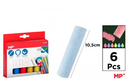 Creta scolara - CRETA COLOR IPB 6/SET 10.5CM ROTUNDA PA181