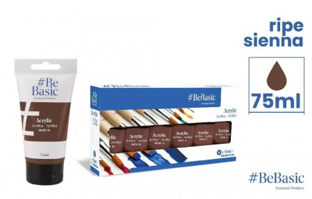 Culori si vopsele acrilice - CULORI ACRILICE BeBasic SATIN 75ML MARO S050-11