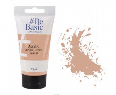 Culori si vopsele acrilice - CULORI ACRILICE BeBasic SATIN 75ML NUDE S050-12