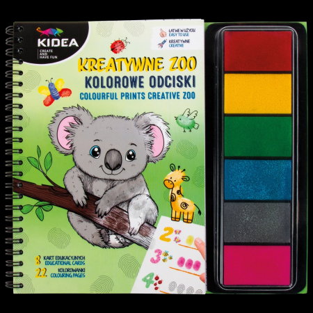 Carti Educative - CARTE PENTRU ACTIVITATI EDUCATIVE - PICTURA PENTRU DEGETE ZOO KIDEA KODZKA