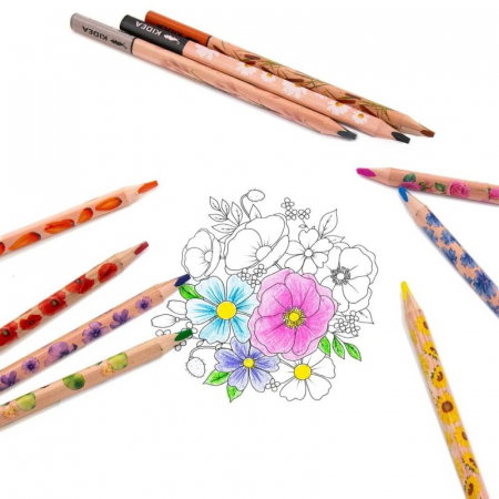 DE CREIOANE COLOR TRIUNGHIULARE 10/SET JUMBO FLORI KIDEA KTJK10KKA [4]