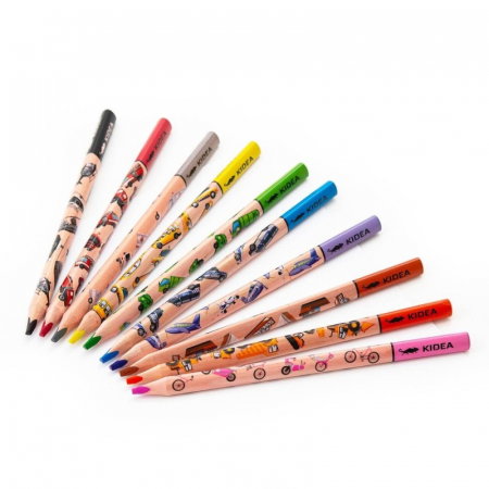 DE CREIOANE COLOR TRIUNGHIULARE 10/SET JUMBO THICK KIDEA KTJP10KKA [1]