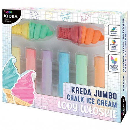 Creta scolara - DE CRETA JUMBO KIDEA 6 CULORI INTENSE, INGHETATA ITALIANA KRJLW8KA