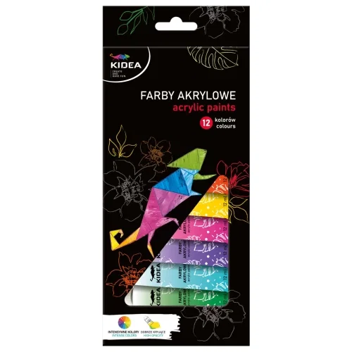 RECHIZITE SCOLARE IPB - DE CULORI ACRILICE 12ML 12/SET KIDEA FAA12KA