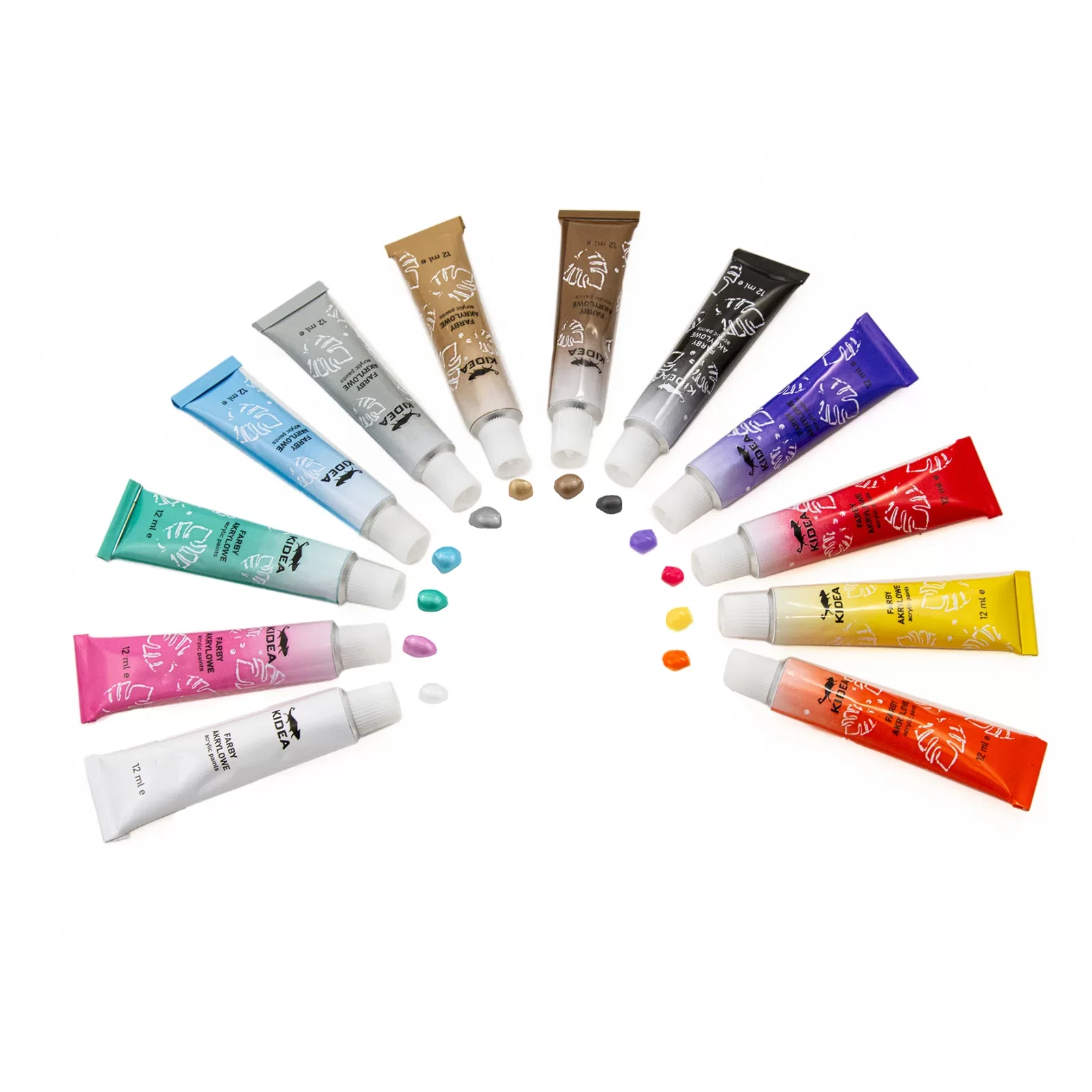 DE CULORI ACRILICE METALICE 12ML 12/SET KIDEA FAAM12KA [1]