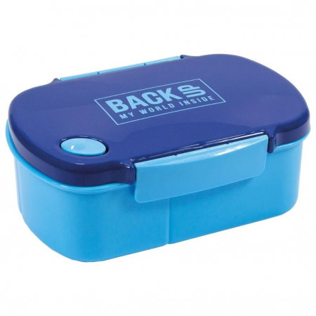 Sticle, caserole, pusculite, suporturi copii - DE CUTIE ALIMENTE BACKUP 19X13X7CM ALBASTRU SB7B58