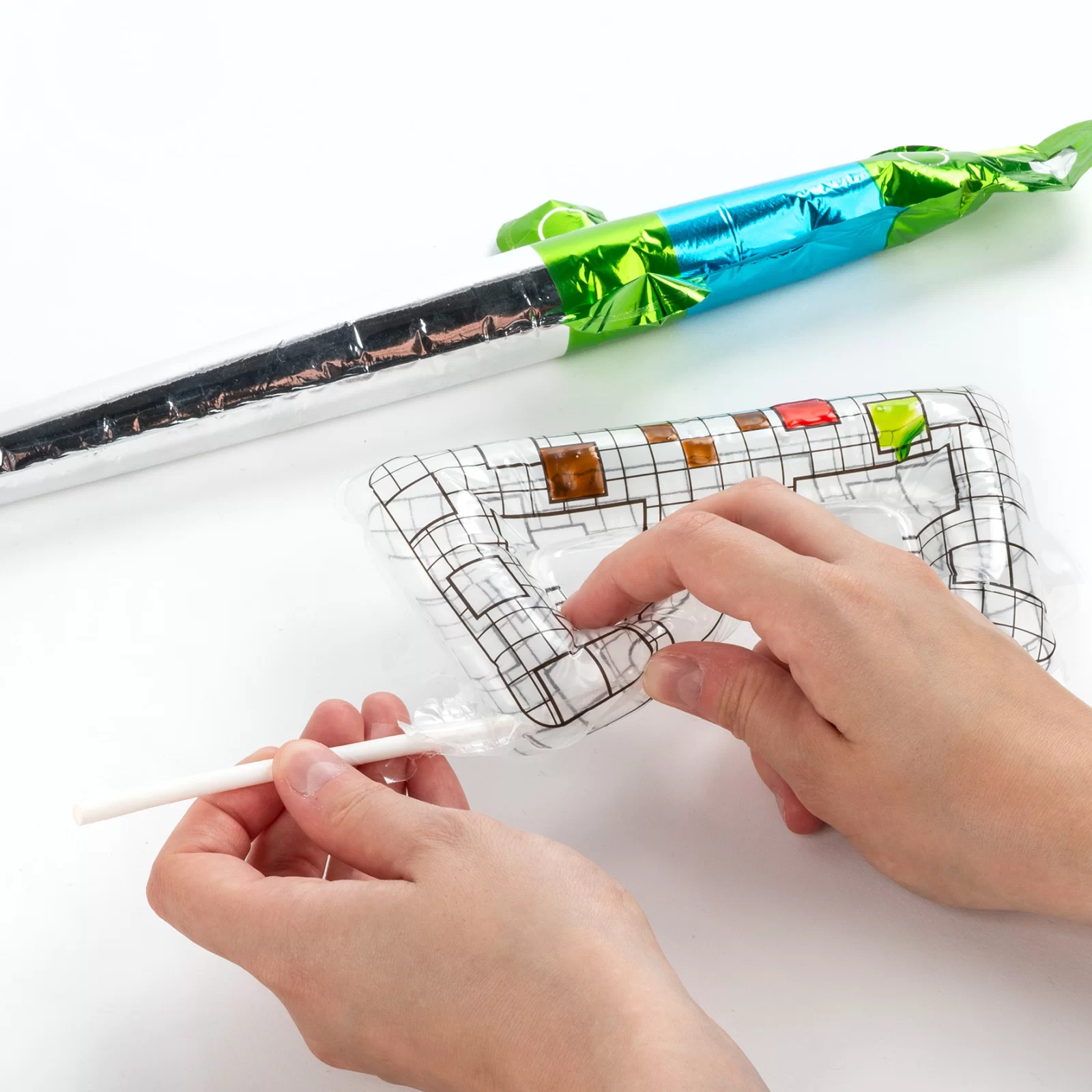 JOC 3D BLOWART, MASCA DE COLORAT SI SABIE 36CM, GONFLABILE, KIDEA ZBAGKA [6]
