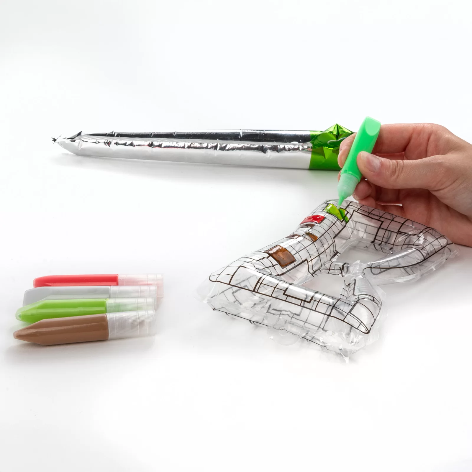 JOC 3D BLOWART, MASCA DE COLORAT SI SABIE 36CM, GONFLABILE, KIDEA ZBAGKA [4]