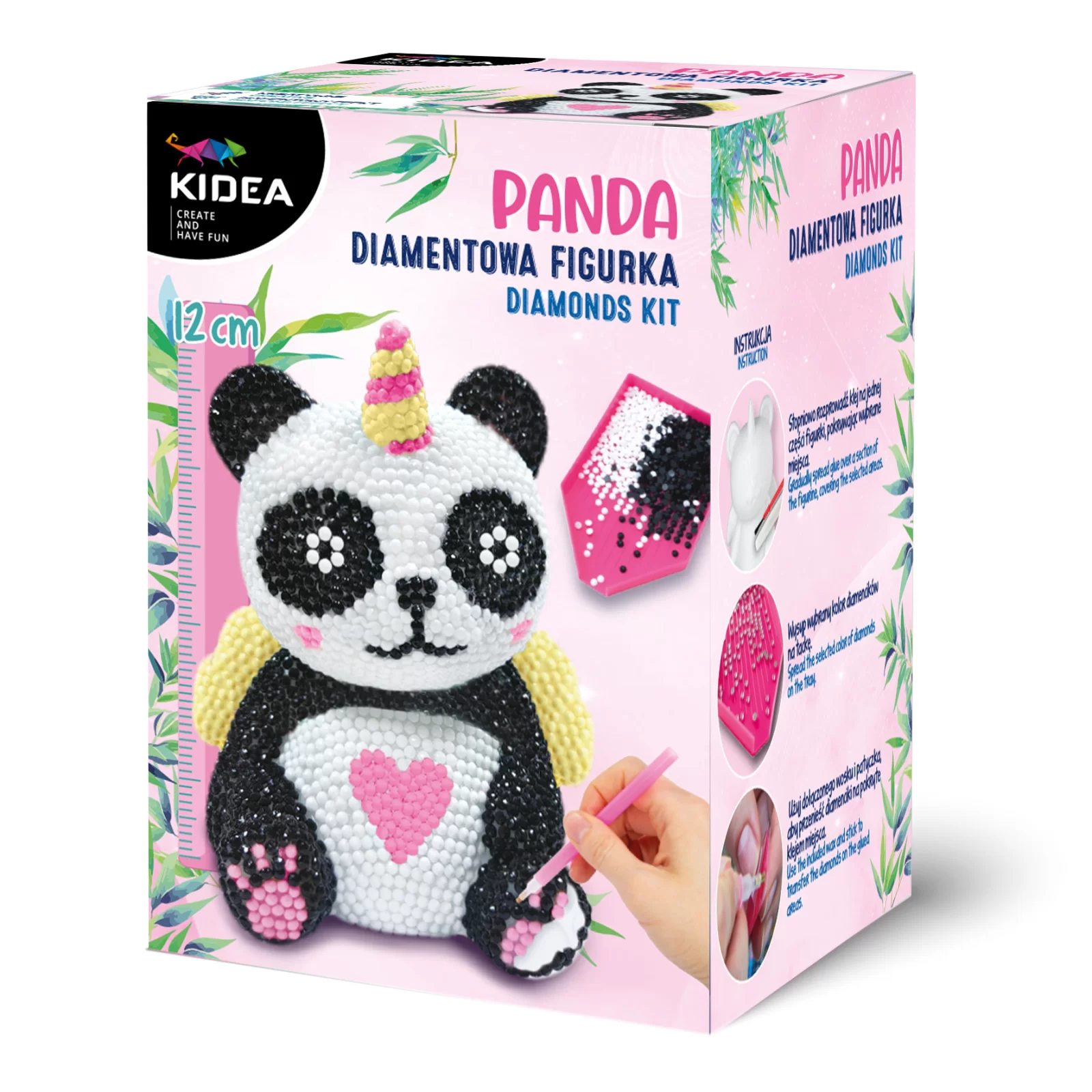 Seturi Creative pentru Copii - KIT CREATIV 3D DIN MARGELE PANDA KIDEA DFPKA