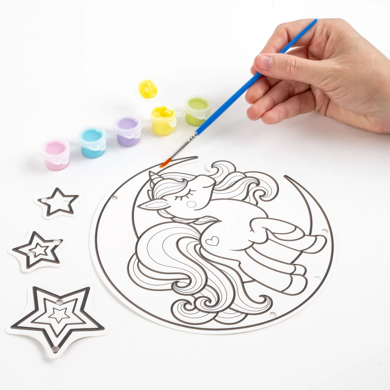 KIT CREATIV CLOPOTEI DE VANT, UNICORNI, STRALUCESC LA INTUNERIC KIDEA MDWSCKA [4]