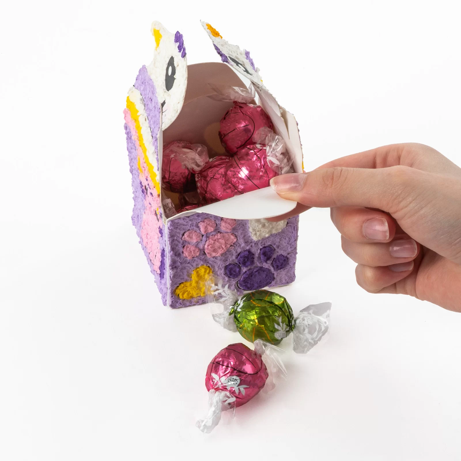 KIT CREATIV CUTIUTA PE NUMERE, PISICUTA, PAPIER MACHE KIDEA KNSZKKA [5]