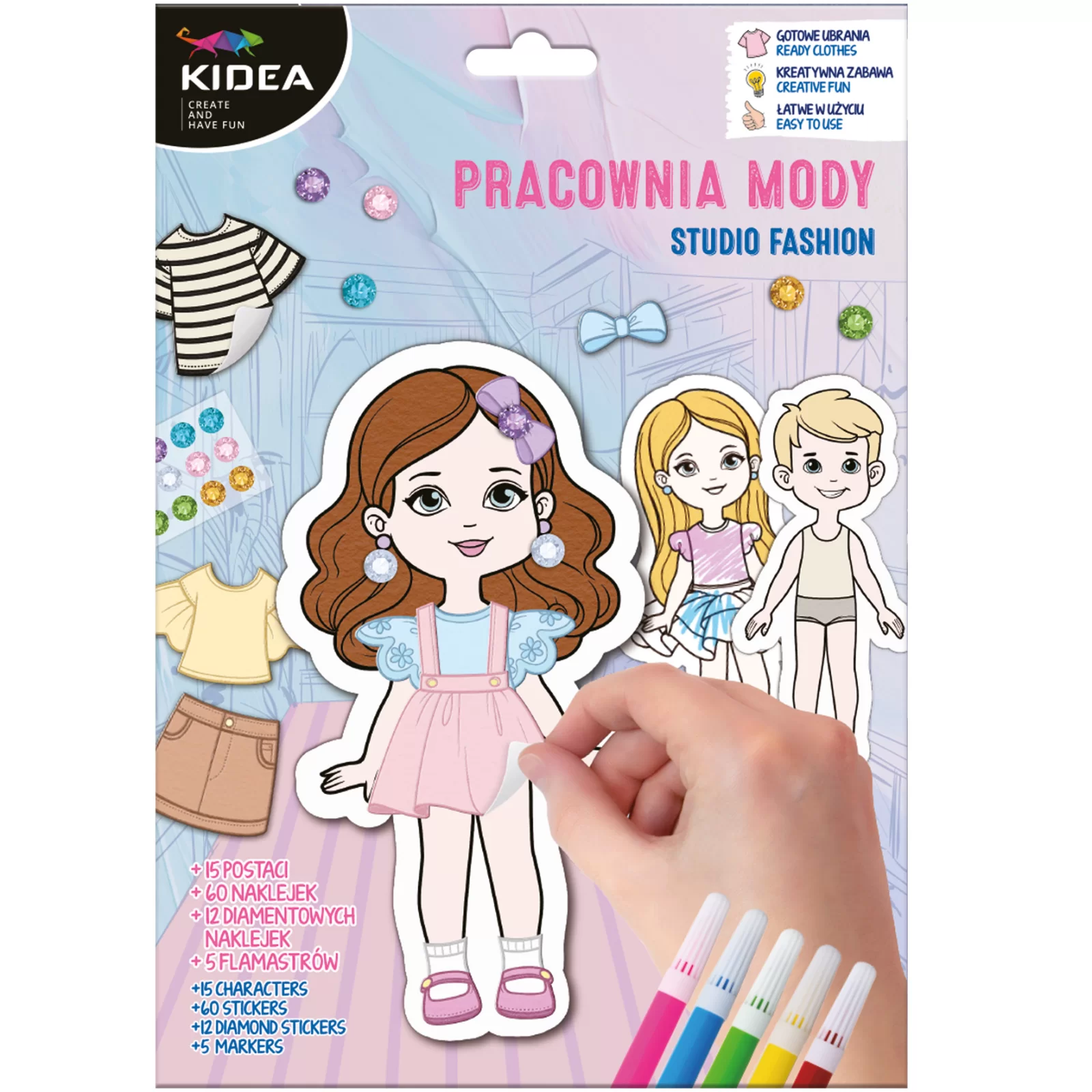 Seturi Creative pentru Copii - KIT CREATIV MICII DESIGNERI ATELIER DE MODA KIDEA PRMKA