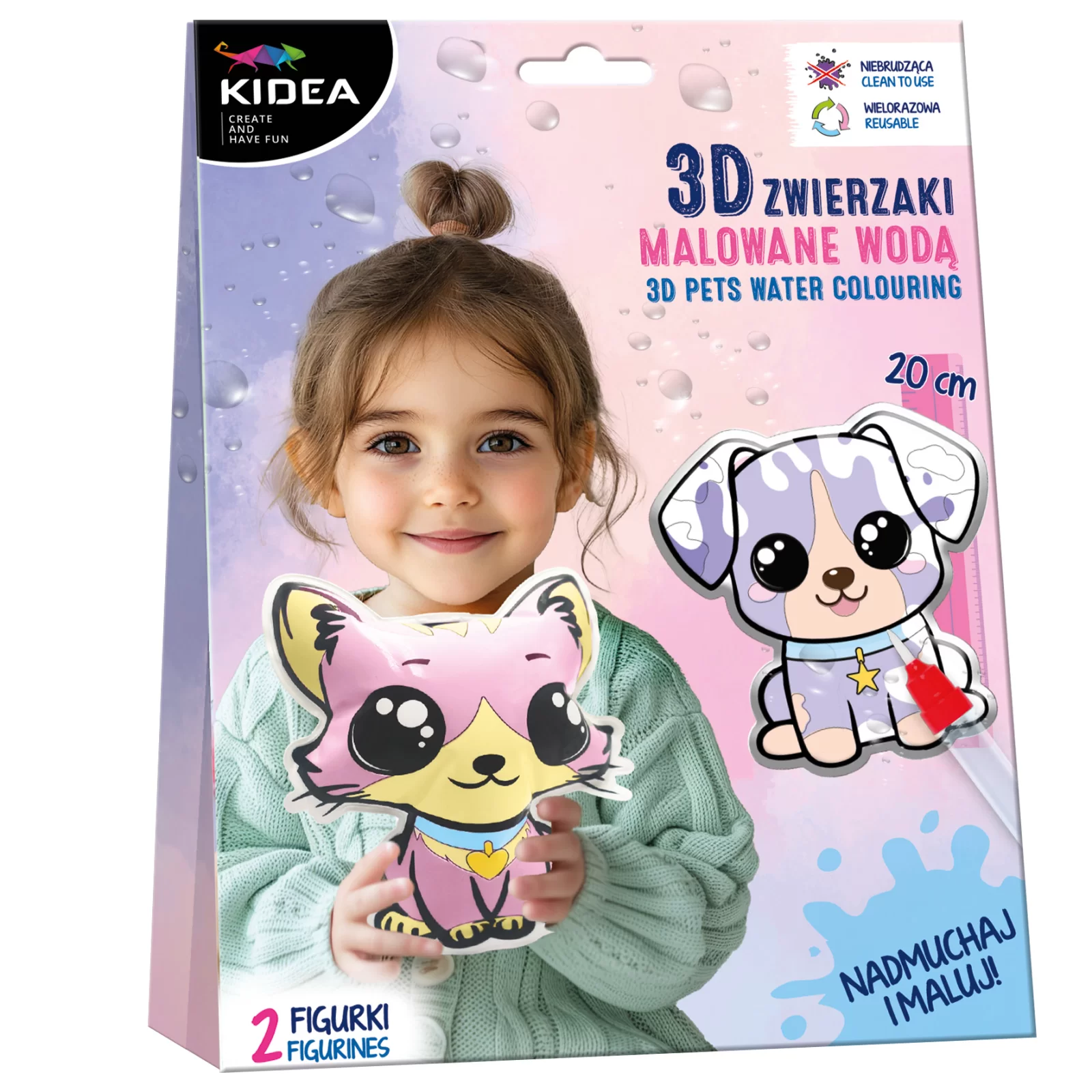Seturi Creative pentru Copii - KIT CREATIV PICTURA CU APA ANIMALE MAGICE KIDEA MZMKA