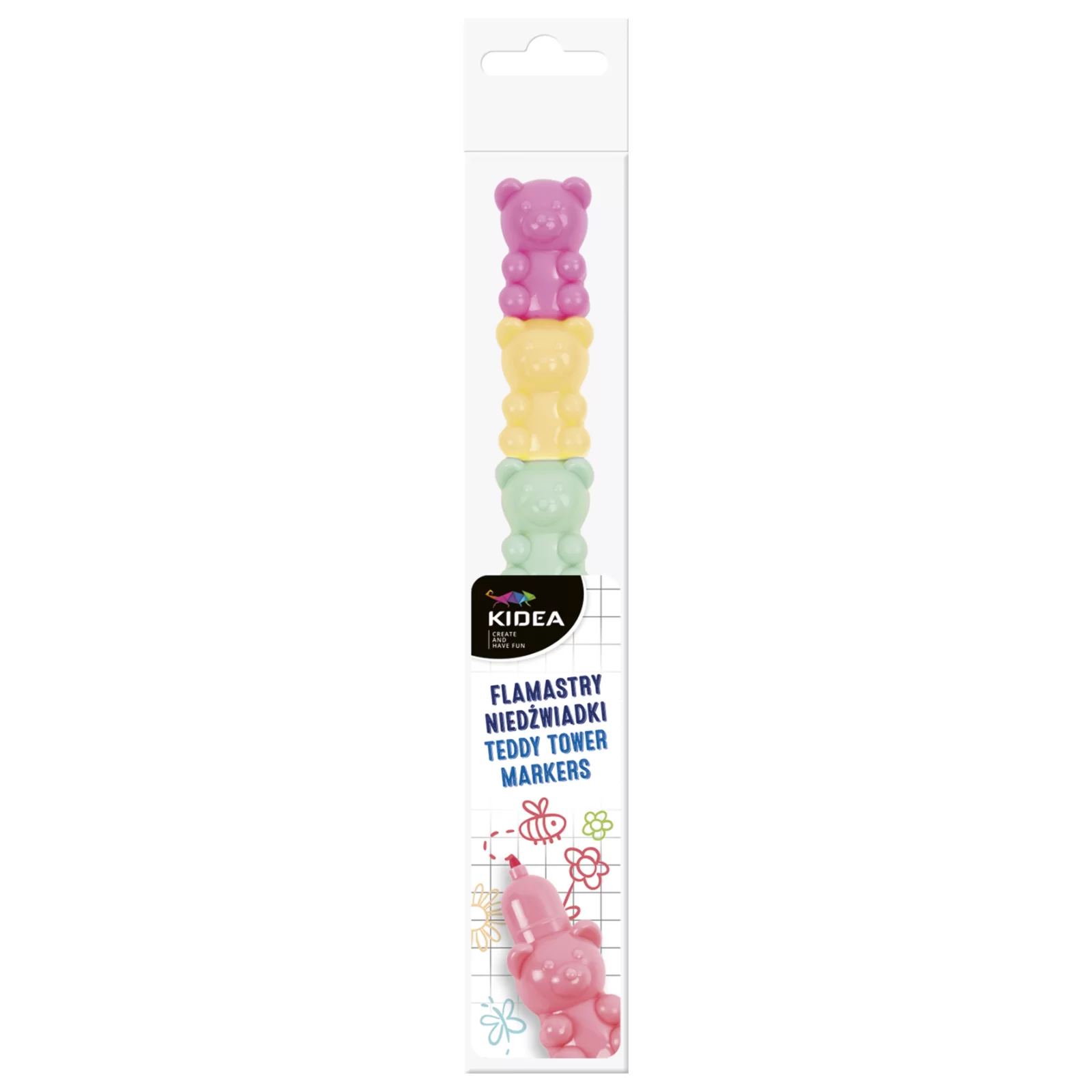 Mini Textmarkere 5 Culori/Set Ursuleți Kidea FNPWKA - Culori Pastelate [3]