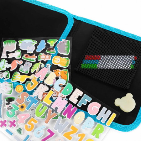 DE NOTEBOOK PORTABIL PENTRU ACTIVITATI CU MARKERE SI STICKERE 3D KIDEA PZZKA [8]