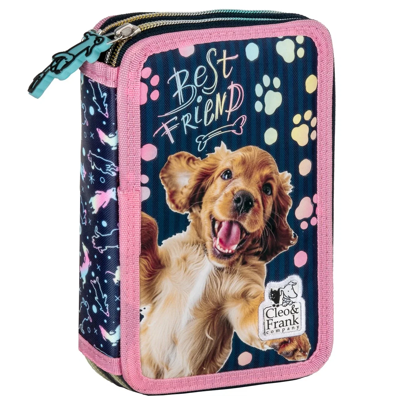 Penare, Etuiuri, Necessaire - DE PENAR ECHIPAT 2 FERMOARE CLEO&FRANK BEST FRIEND PWDCF44