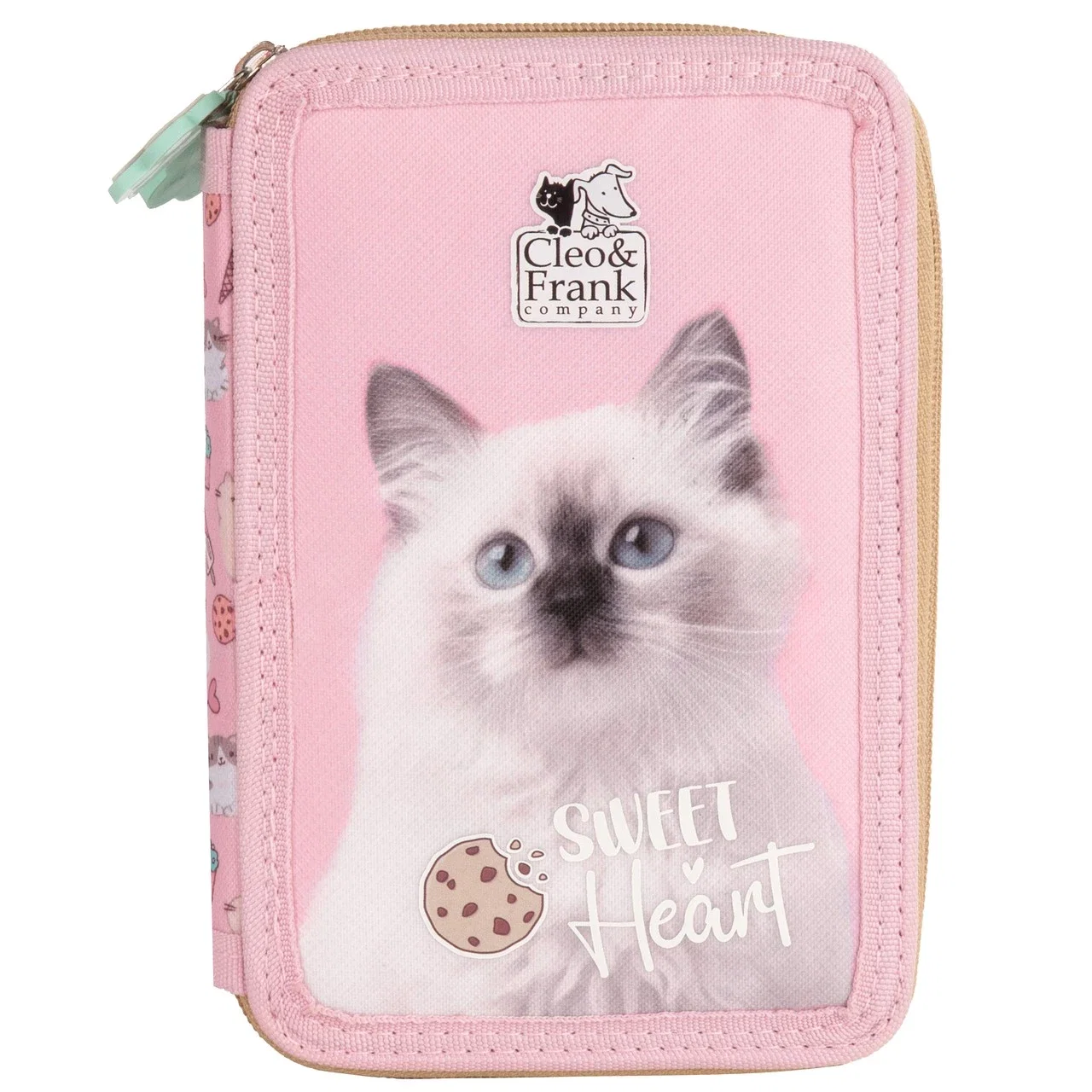 Penare, Etuiuri, Necessaire - DE PENAR ECHIPAT 2 FERMOARE CLEO&FRANK SWEET HEART PWDCF45