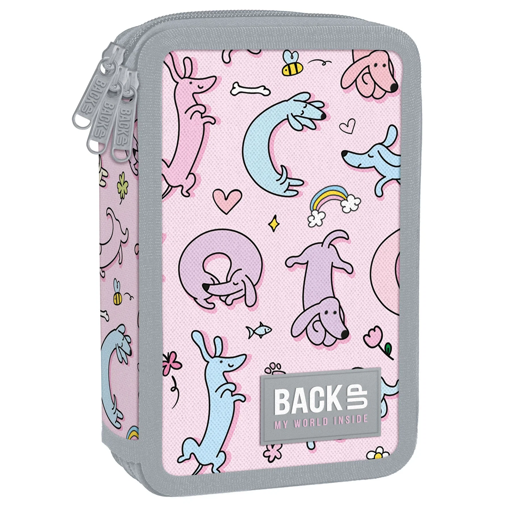 Penare, Etuiuri, Necessaire - DE PENAR ECHIPAT 3 FERMOARE BACKUP CUTE DOGS PB7EW06