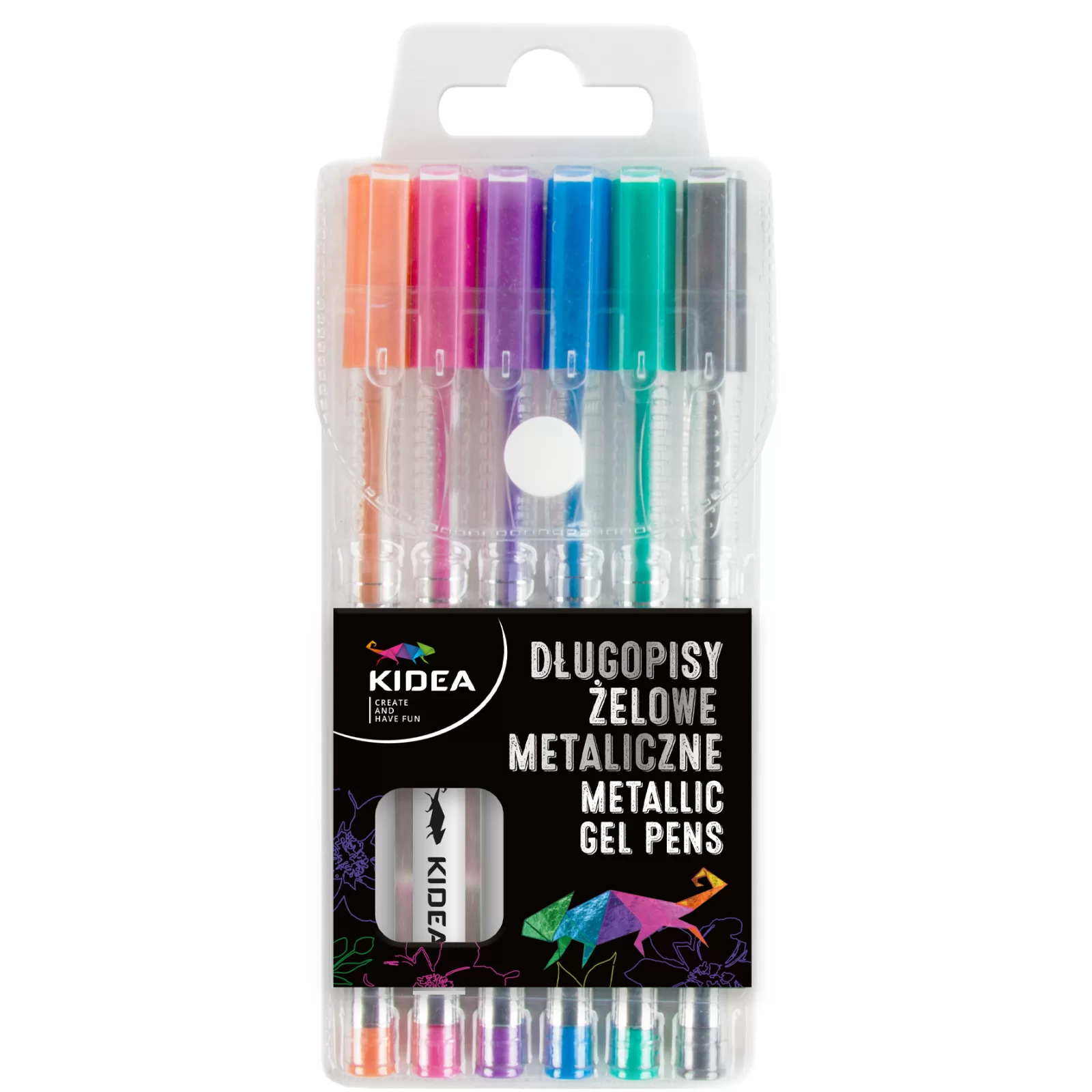 Pixuri cu gel - PIX GEL CULORI METALICE 6/SET KIDEA DZMA6KA