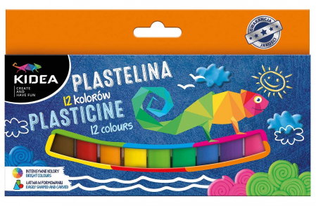 RECHIZITE SCOLARE IPB - DE PLASTILINA 12 CULORI KIDEA P12KKA