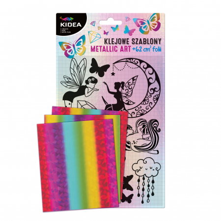 Seturi Creative pentru Copii - DE SET CREATIV CU STICKERE SI FOLII COLORATE METALIZATE ART MAGIC KIDEA KSMAMKA