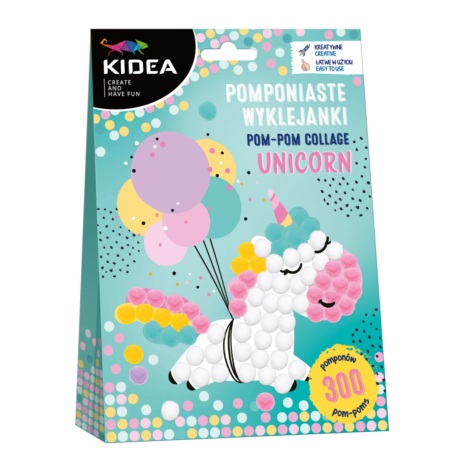 SET CREATIV CU STICKERE SI POMPOM UNICORN SI PISICUTA KIDEA POWUKA [0]