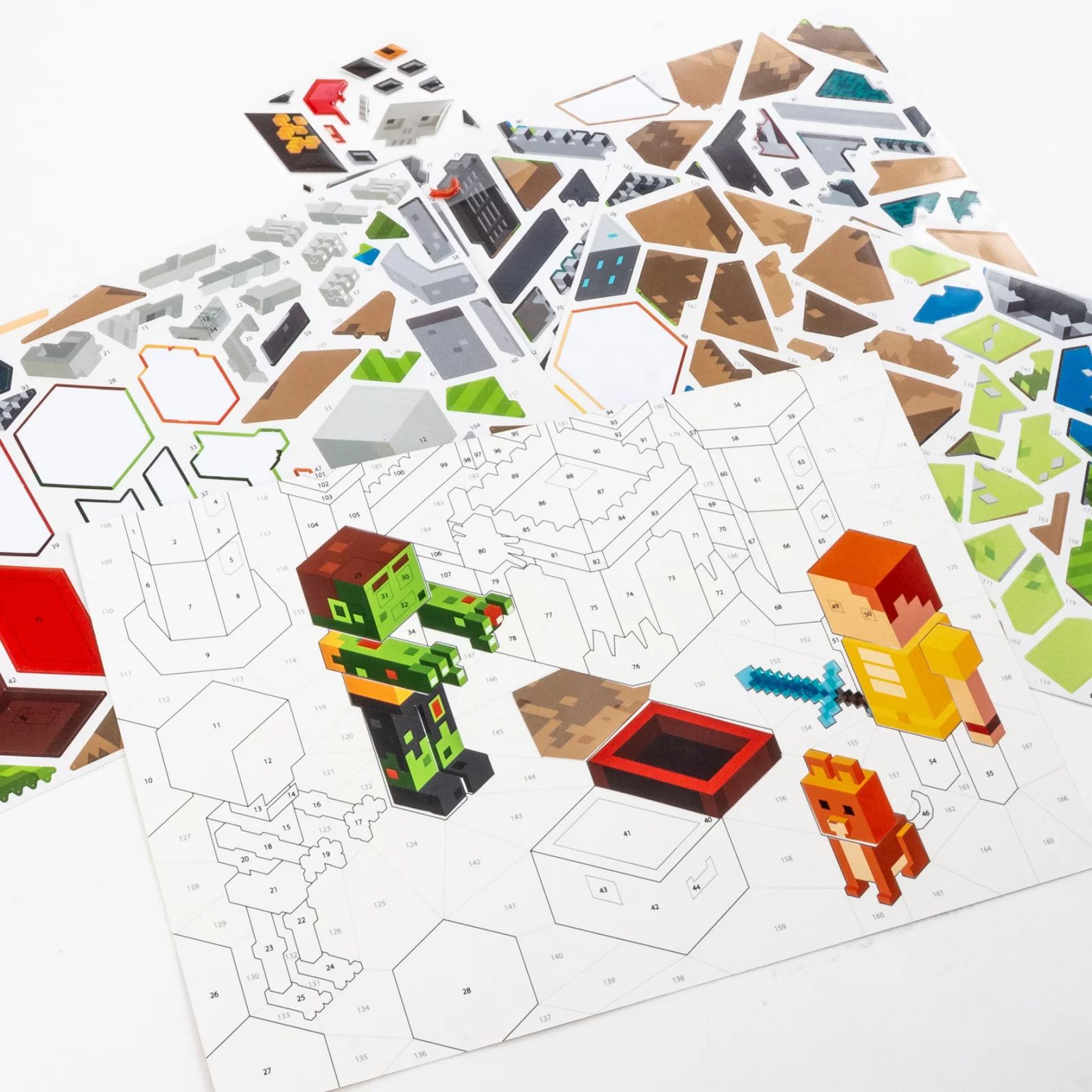 SET PICTURA PE NUMERE CU STICKERE, GAME, KIDEA WNGKA [4]