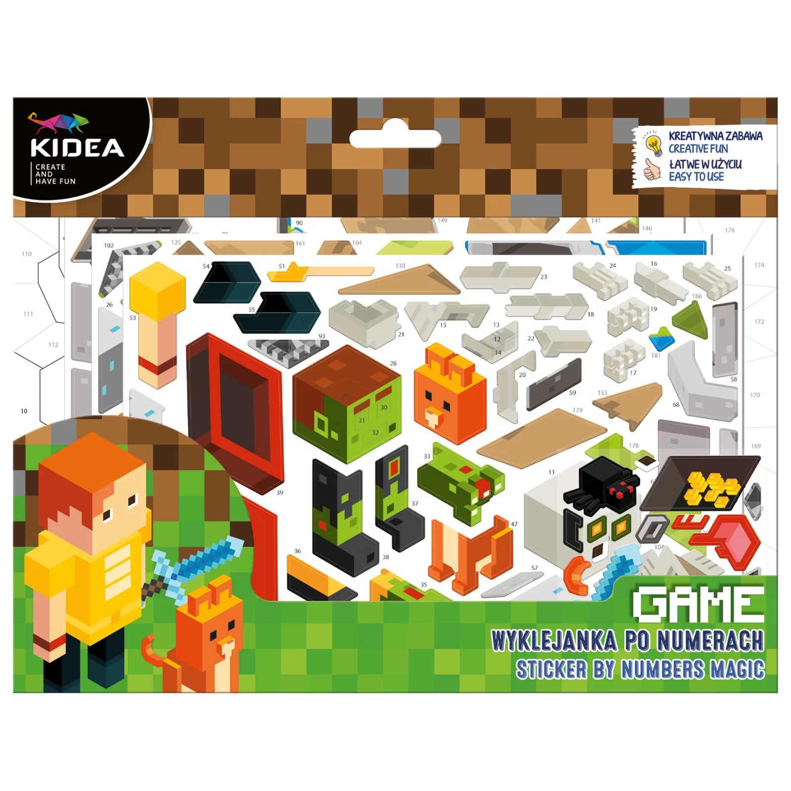 Pictura pe numere - SET PICTURA PE NUMERE CU STICKERE, GAME, KIDEA WNGKA