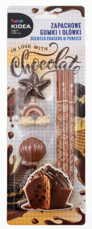 Seturi scolare - SET SCOALA 6 PIESE PARFUMAT CIOCOLATA KIDEA ZAGOACKA