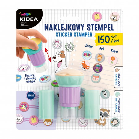 Stampile Copii - DE STAMPILA CU AUTOCOLANTE 150 BUC KIDEA NS150KA
