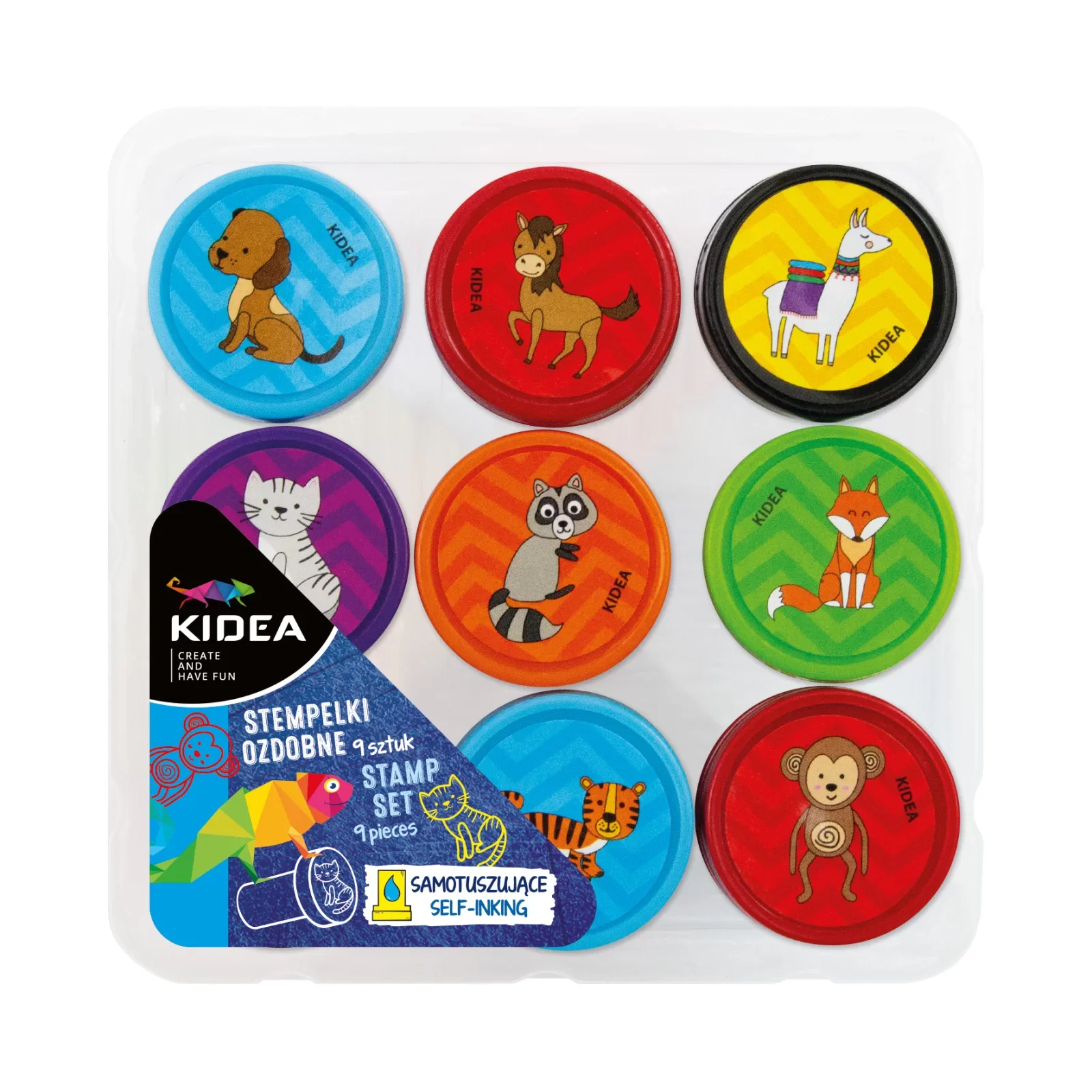Stampile Copii - DE STAMPILE KIDEA 9/SET MIX ANIMALUTE SOC9KA