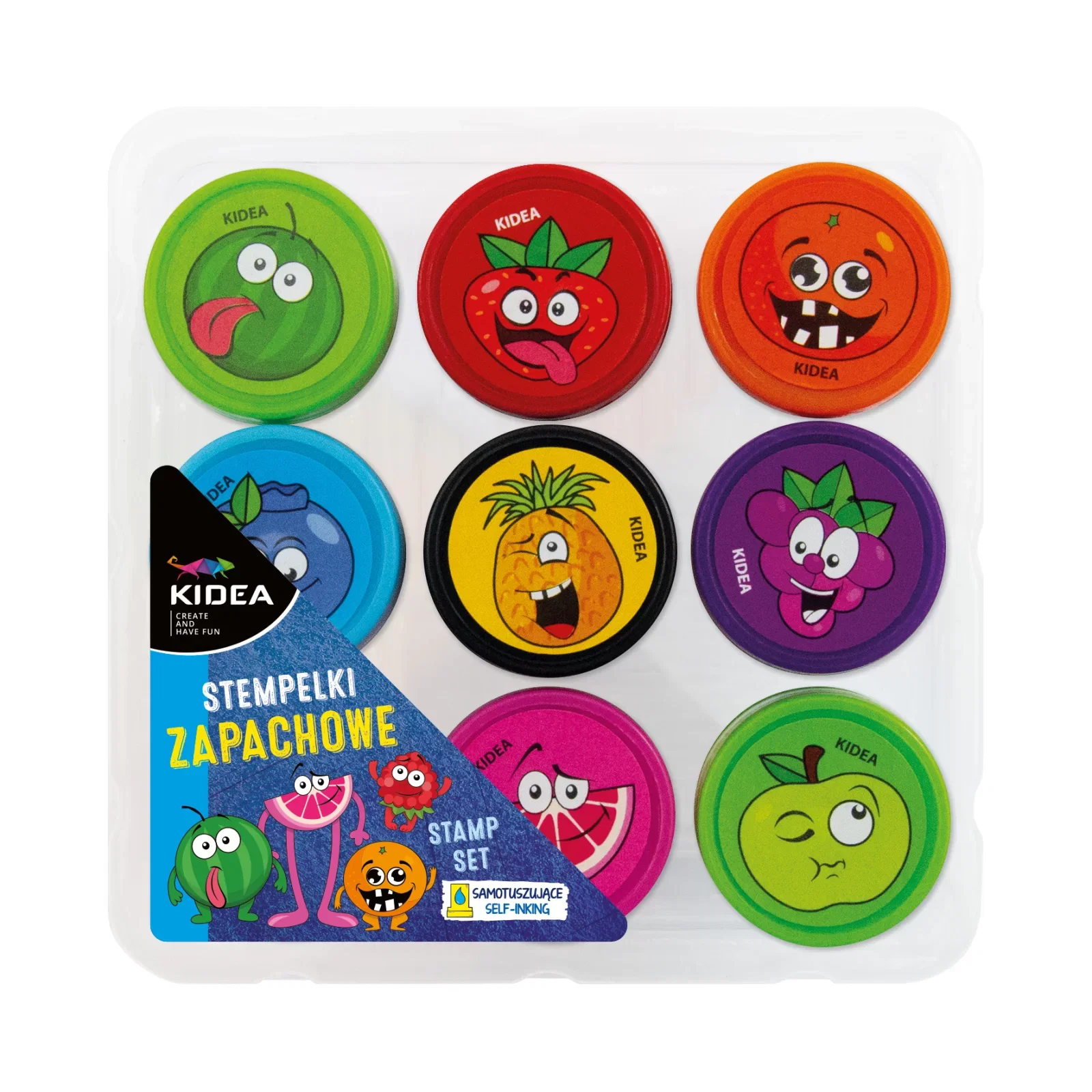 Stampile Copii - DE STAMPILE PARFUMATE KIDEA 9/SET MIX FRUCTE SZA9KA