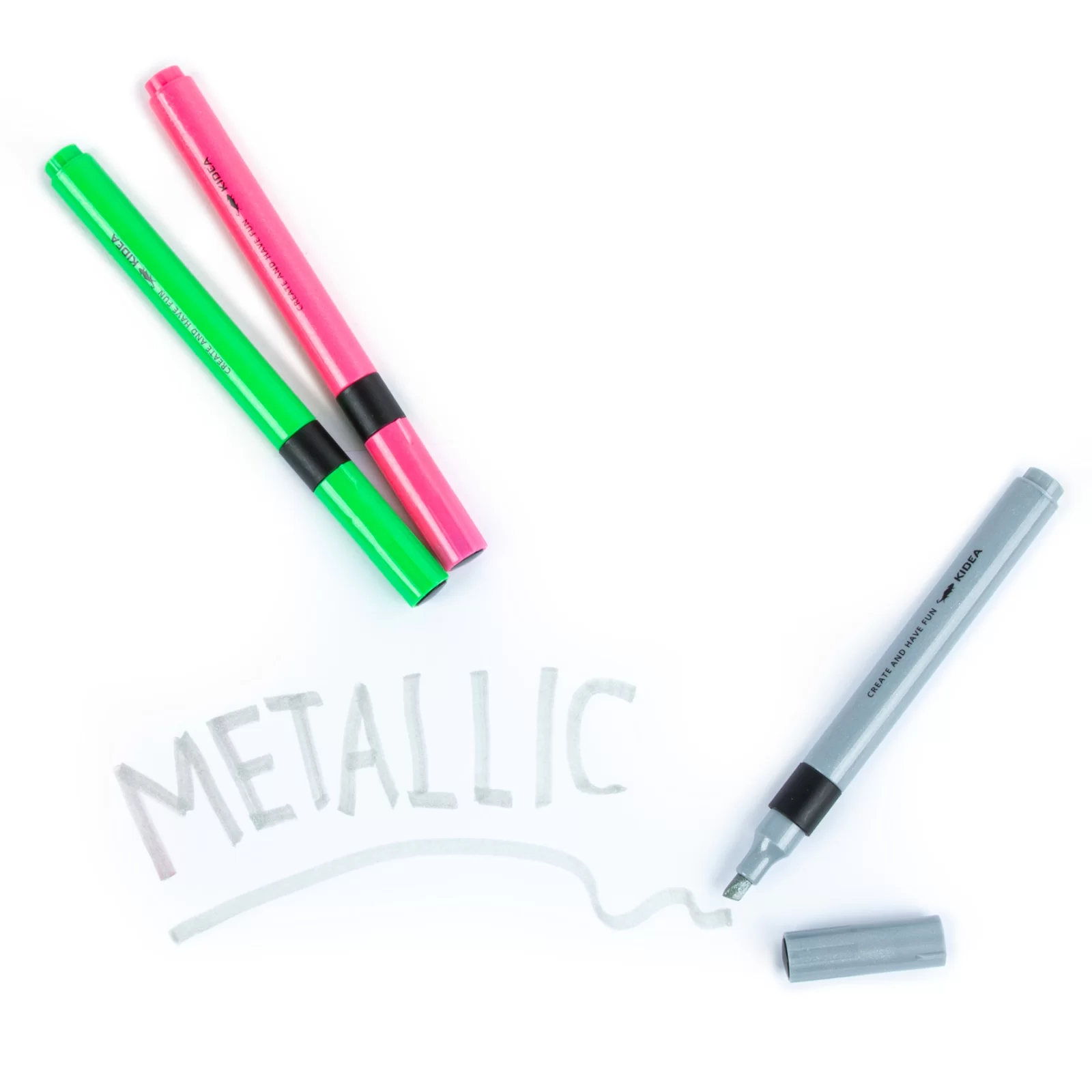 DE TEXTMARKER 3 CULORI/SET CULORI METALICE KIDEA ZME3KA [1]
