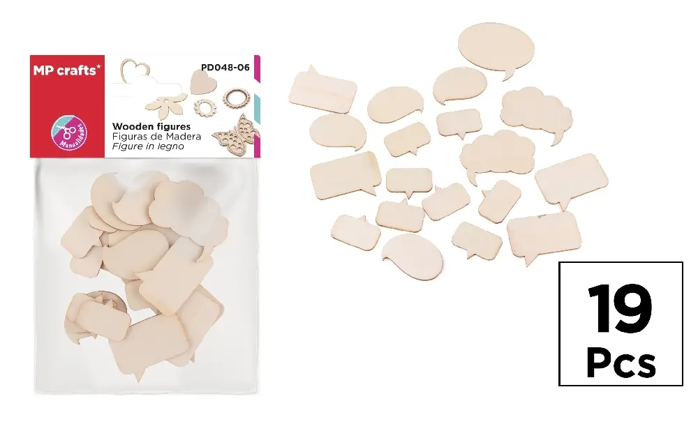 Figurine, Ornamente Pasla /Lemn/ Moos - DECORATIUNI LEMN IPB MOTIV DIVERSE 19/SET PD048-06