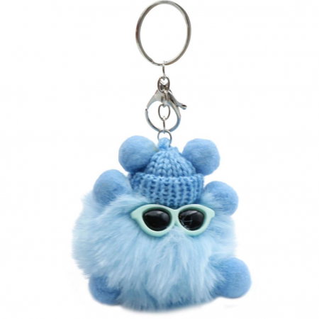 DIA BRELOC CHEI POM POM CU OCHELARI DE SOARE SI PALARIE 582370 [1]