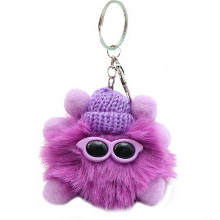 DIA BRELOC CHEI POM POM CU OCHELARI DE SOARE SI PALARIE 582370 [3]