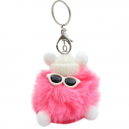 DIA BRELOC CHEI POM POM CU OCHELARI DE SOARE SI PALARIE 582370 [4]