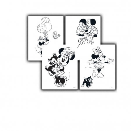 DIA CARTE COLORAT 24F CU STICKERE SI 6 MINI MARKERE MINNIE 564598 [2]