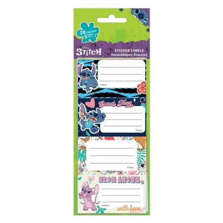 Etichete scolare - DIA ETICHETE SCOLARE AUTOADEZIVE 20/SET LILO&STITCH 564614