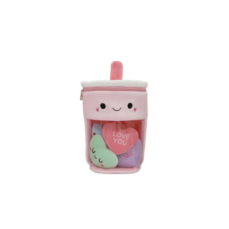 ARTICOLE COPII - GENTUTA SQUISHCUTIES LUNA PLUSH CU FERMOAR 28CM + 4 SQUISHY 623029