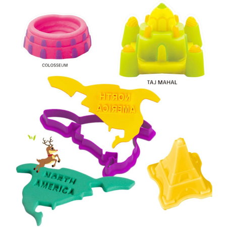 JOC CREATIV MODELARE HARTA LUMII SI MONUMENTE DIN PLASTILINA LUNA 623277 [1]