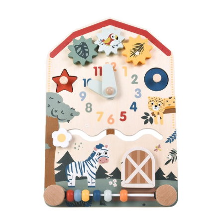 JOC EDUCATIONAL LUNA TOYS 31*22.5CM PANOU DIN LEMN PT ACTIVITATI 622872 [1]